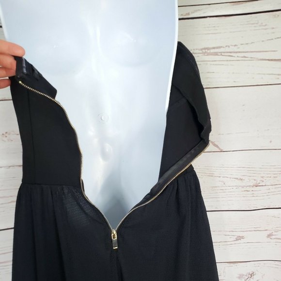 Silvian Heach Black Strapless A-line Dress S - Picture 7 of 12